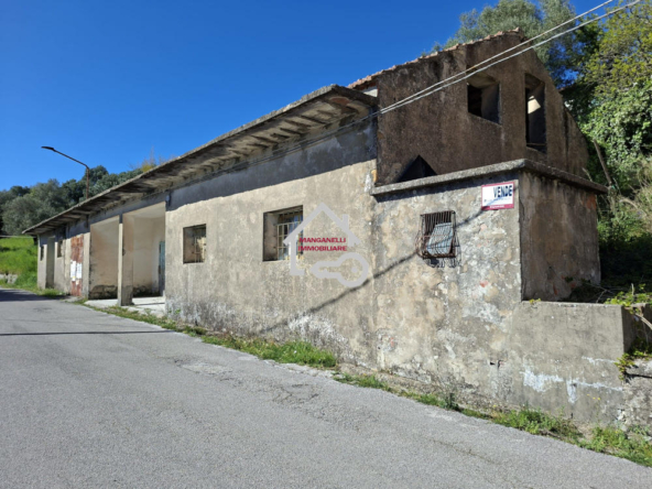 Fabbricato con terreno su Strada Provinciale a Lustra
